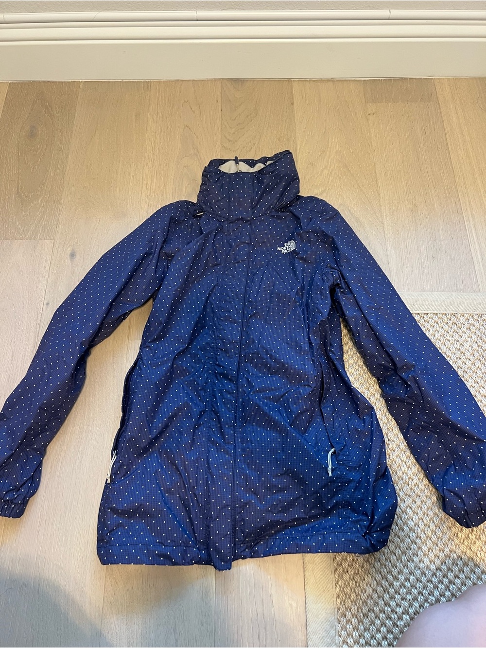 The North Face Navy Dot Hooded Jacket